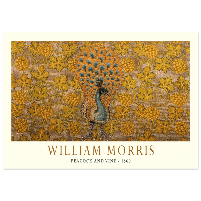 William Morris Peacock and Vine 1860 .