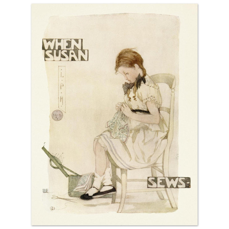 When Susan sews illustration by Lilian Price Hacker