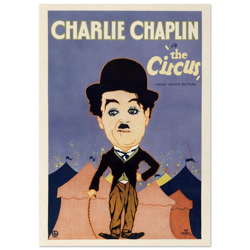 Charlie Chaplin in The Circus movie poster.