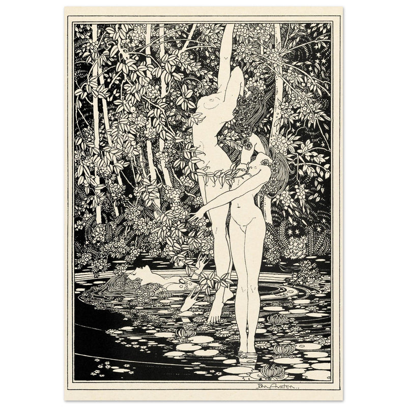 John Austen illustration for Hamlet The death of Ophelia