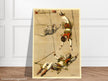 Vintage old circus acrobats poster.