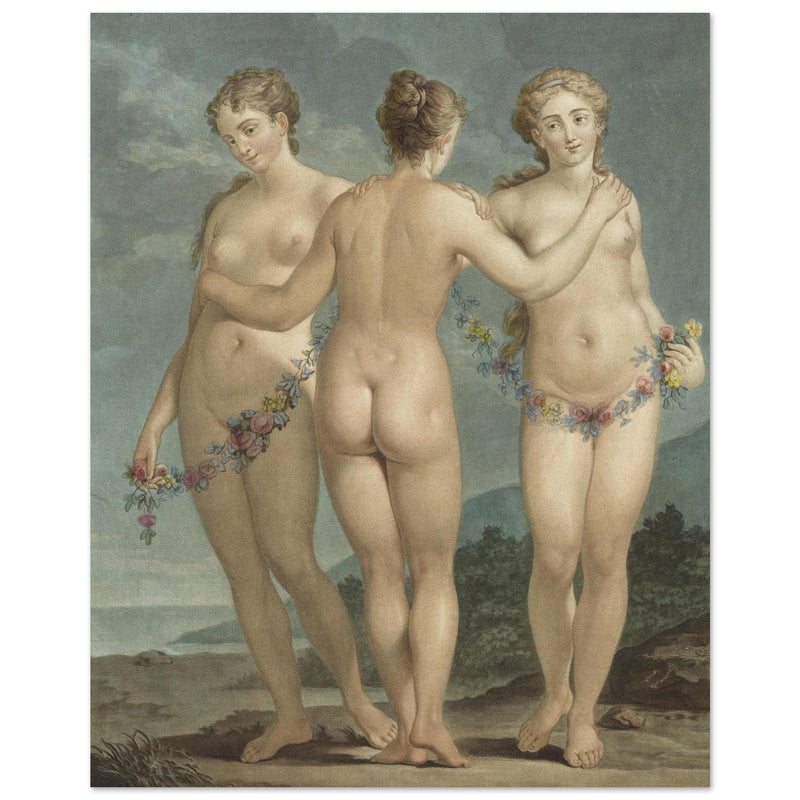 The Three Graces ( Les Trois Graces  ) painting by Jean François Janinet