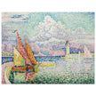 Paul Signac Le Musior (Port d'Antibes) Pierhead painting