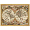 Ancient world map. Beautiful illustrated double sphere cartography of the XVIII Century by Frederick de Wit