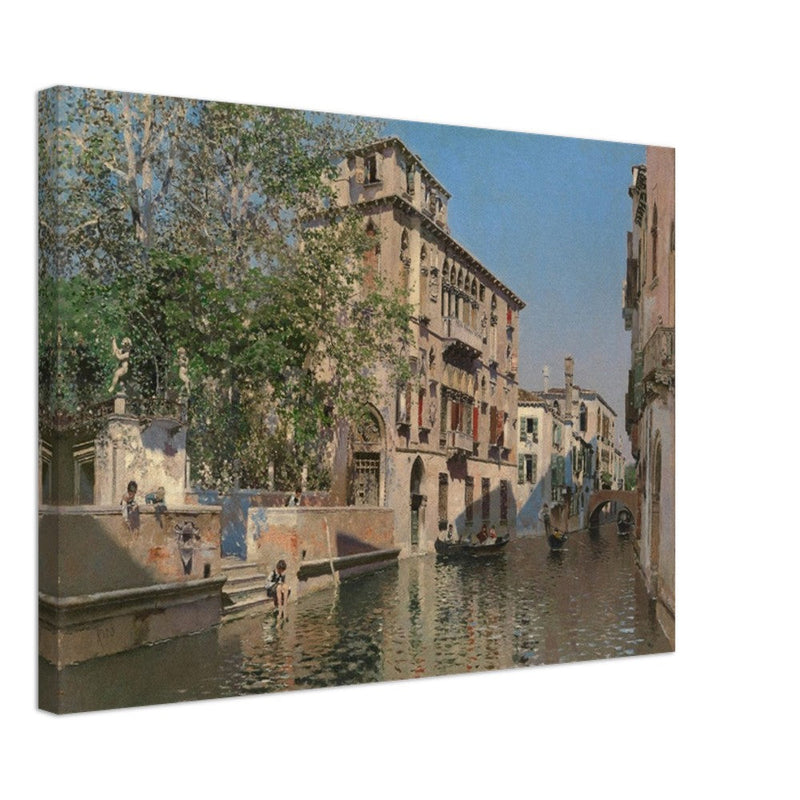 A canal in Venice by Martin Ricoca 1875. Italy .