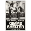 The Rolling Stones music promo poster for Gimme Shelter film at the Plaza Theatre in New York.