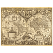 Ancient world map vintage reproduction of the XVII century by Nicolaes Geylekerck