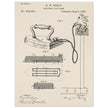 Electric Flat Iron patent by Henry W. Seeley Patent 259.054