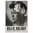 Billie Holiday concer music poster in New York City Town Hall in 1946.