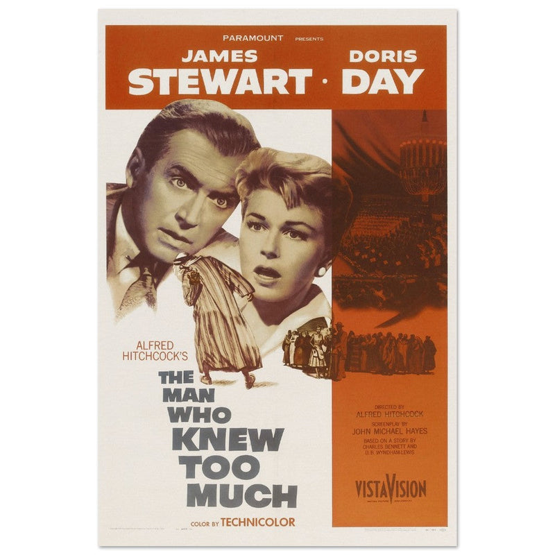 The man who knew too much movie poster.