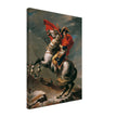 Napoleon at the Great St. Bernard painting by Jacques Louis David 1801.