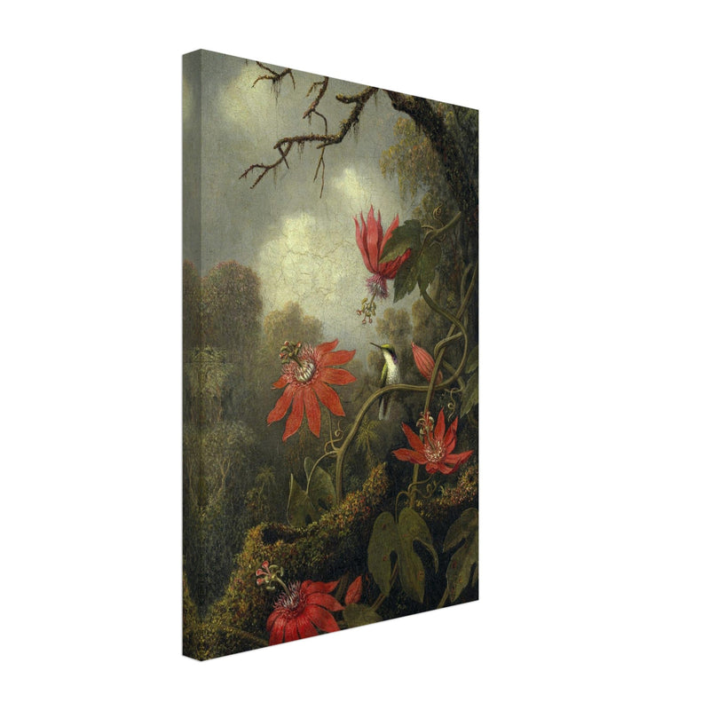 Hummingbird and Passionflowers by Martin Johnson Heade