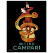 Leonardo Cappiello Bitter Campari master artwork. Vintage retro poster .