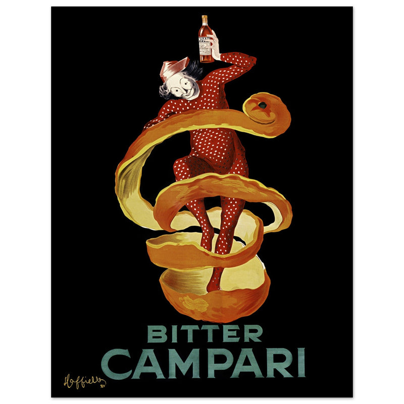 Leonardo Cappiello Bitter Campari master artwork. Vintage retro poster .