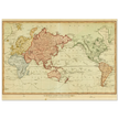 Ancient world map by Samuel John Neele 1807 The world on mercators projection