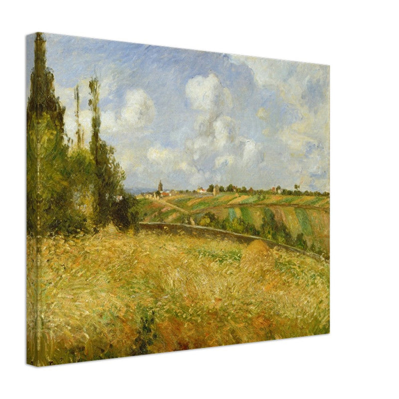 A Rye Field, Hill of Gratte Coqs Pontoise by Camille Pissarro 1877.