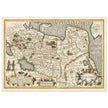 Ancient map of Russia by Jodocus Hondius  1633.