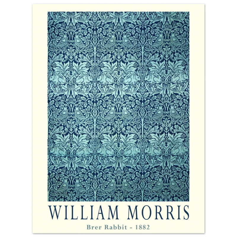 William Morris Brer Rabbit wallpaper vintage design.