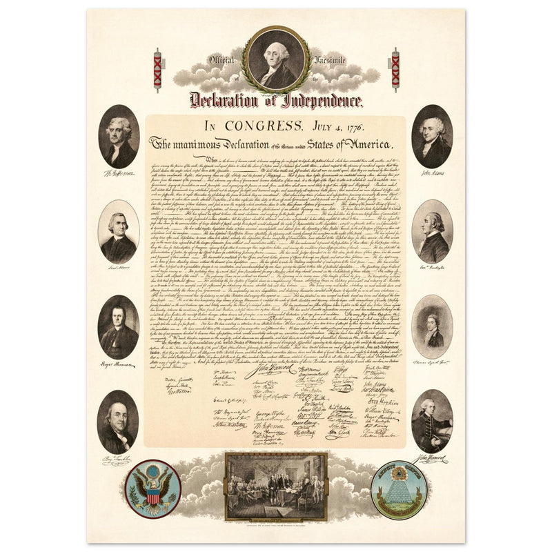 Official Facsimile of the Declaration of Independence 1903.  print.