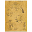 Vintage revolver patent by C P O'Neill.