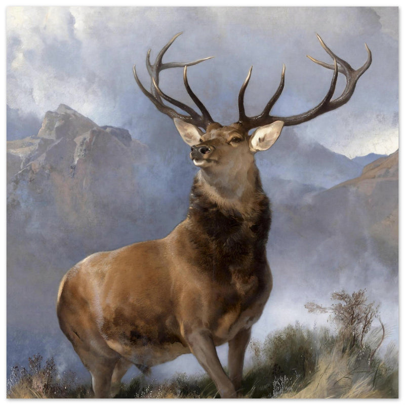 The Monarch of the Glen, Edwin Landseer, 1851. Red deer in the Highlands Scotland.