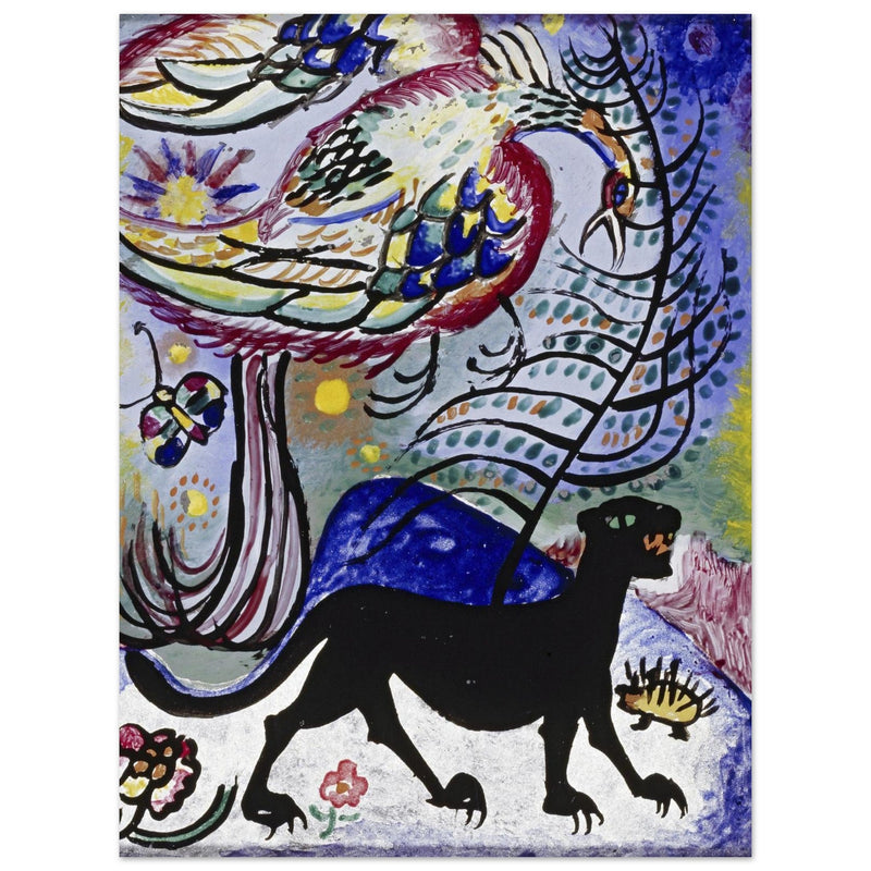 Imaginary Bird and Black Panther by Wassily Kandinsky
