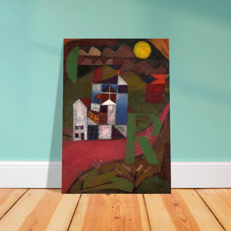 Paul Klee Villa painting.  and redesigned artwork