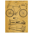 Vintage bicycle patent 1899 by M. C Johnson.