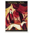 Vanity Fair vintage cover  1926 by Victor Bobritsky Elegant woman with dog -