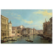Grand Canal in Venice Italy. Antique painting by Canaletto 1738.