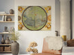 Vintage nautical world map poster reproduction by Lopo Homem 1519
