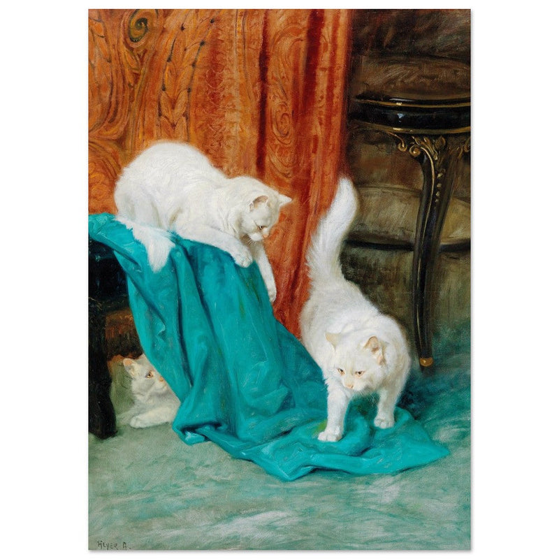Cats playing by Arthur Heyer.