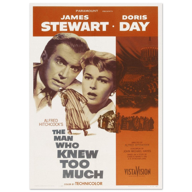 The man who knew too much movie poster.