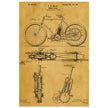 vintage motorcycle patent by G. M Holley.