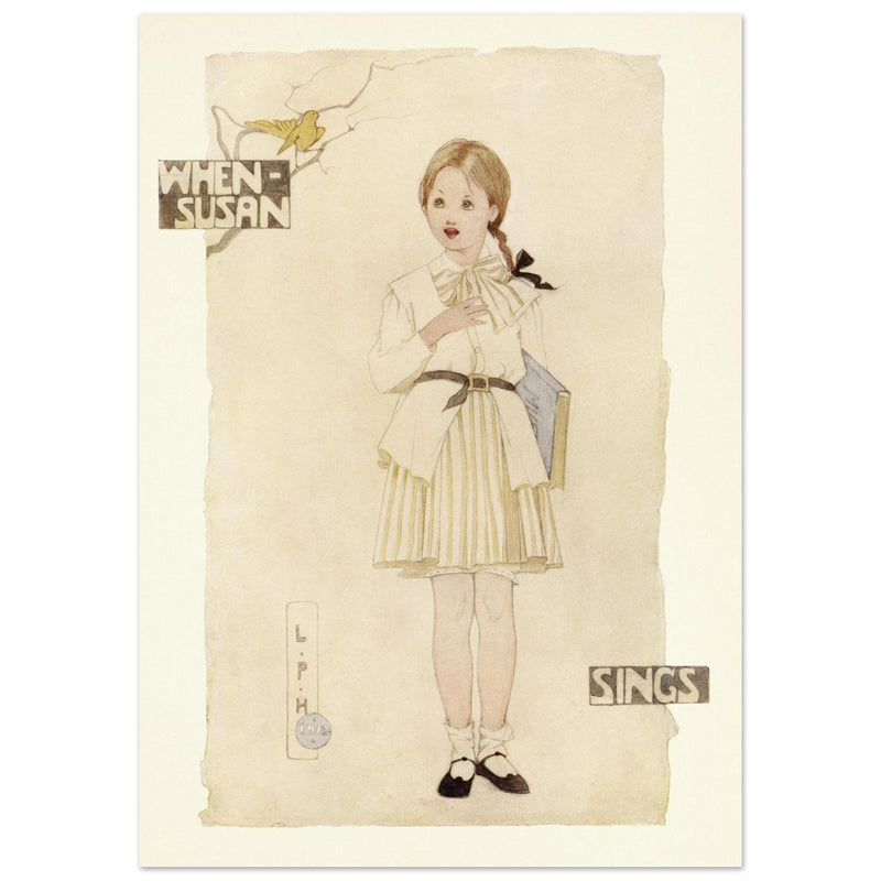 When Susan sings illustration by Lilian Price Hacker