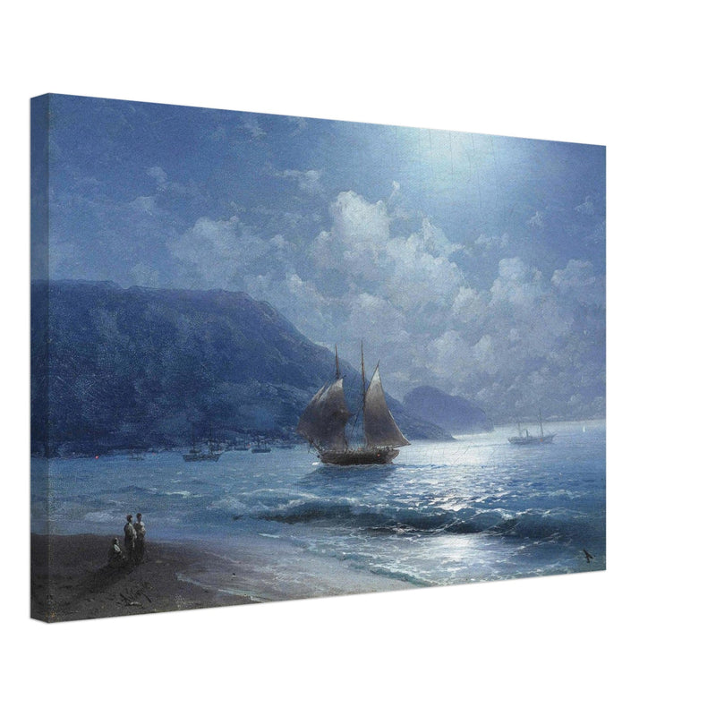 Ivan Aivazovsky  painting Off the coast near Yalta by moonlight