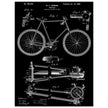 Vintage bicycle patent 1899 by M. C Johnson.