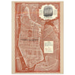 1938 New York City map. Created as an advertisement for the Roosevelt Hotel it includes major streets of Manhattan