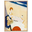 George Wolfe Plank fashion magazine vintage cover illustration Girls at the beach.