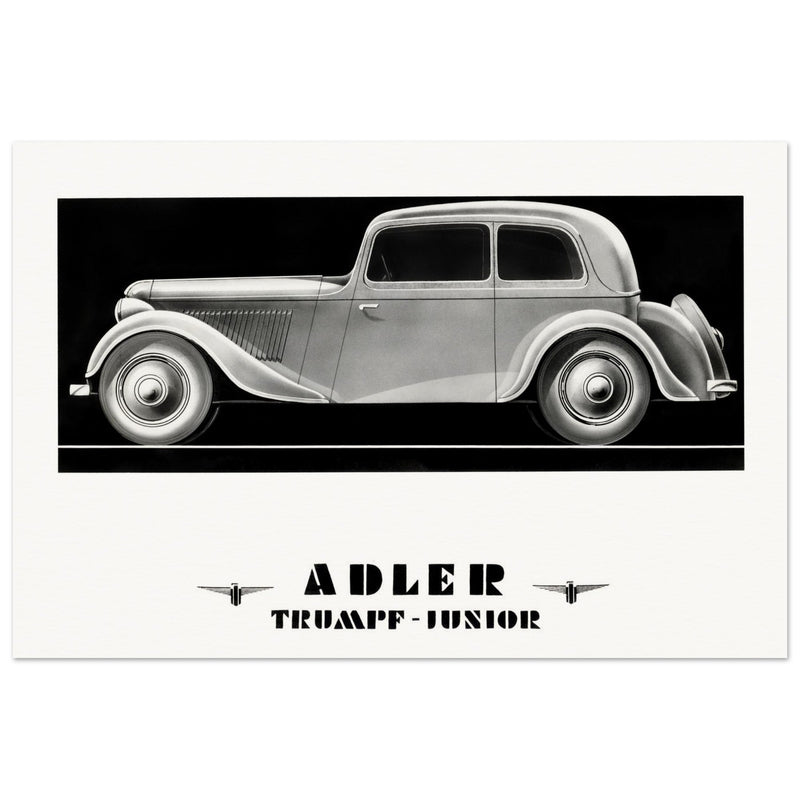 Adler Trumpf Junior Cabrio limousine car vintage print reproduction.