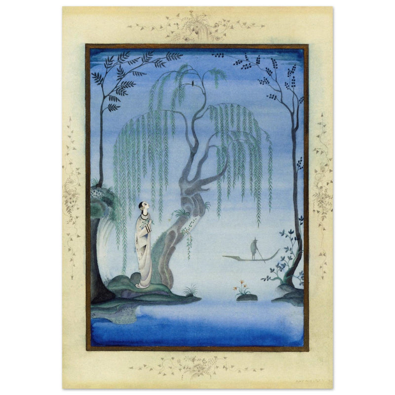 Kay Nielsen and his illustration The Nightingale from Fairy Tales by Hans Andersen.