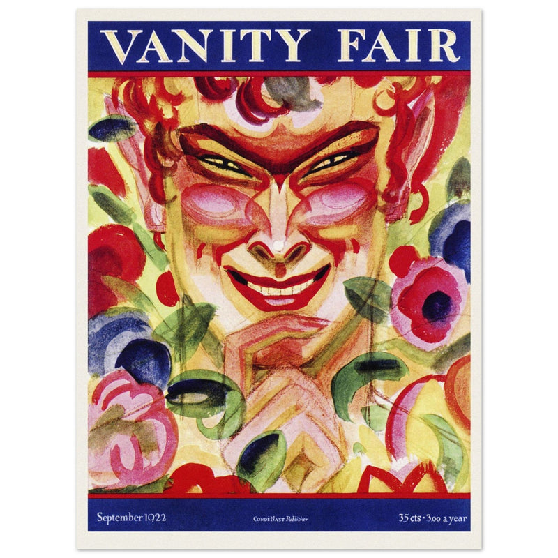 Vanity Fair cover 1922 . Satyr portrait.