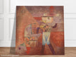 Paul Klee KN der Schmied ( KN the blacksmith ) abstract painting.