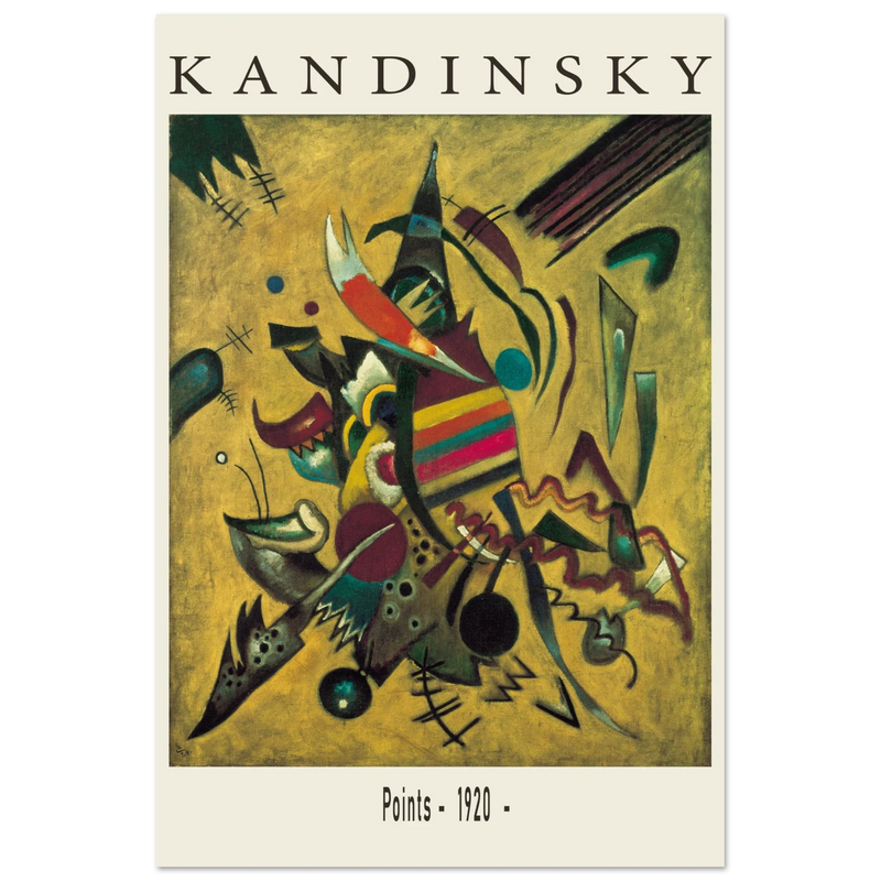 Points by Wassily Kandinsky 1920 Poster reproduction Fine art Matte paper