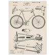 Vintage bicycle patent 1899 by M. C Johnson.