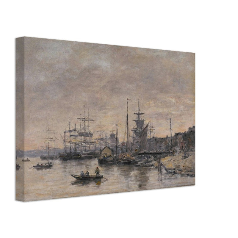Bordeaux  the Harbor France by Eugene Boudin 1874.