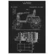 Motor Vehicle patent drawing by James Frank Duryea.