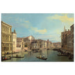 Grand Canal in Venice Italy. Antique painting by Canaletto 1738.