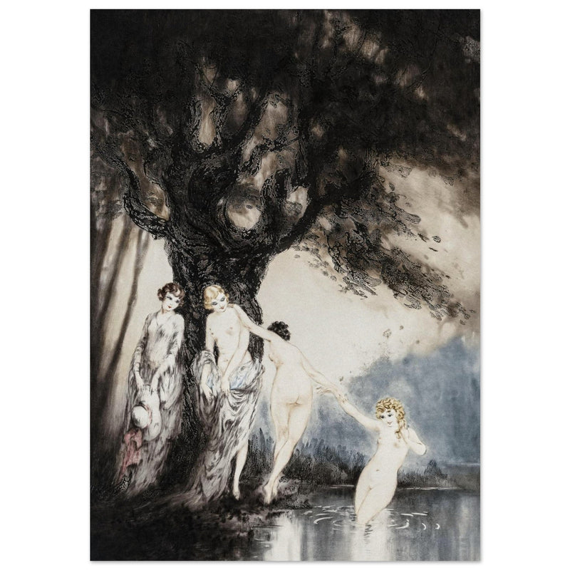 Louis Icart illustration "Les Baigneuses" ( The Bathers )