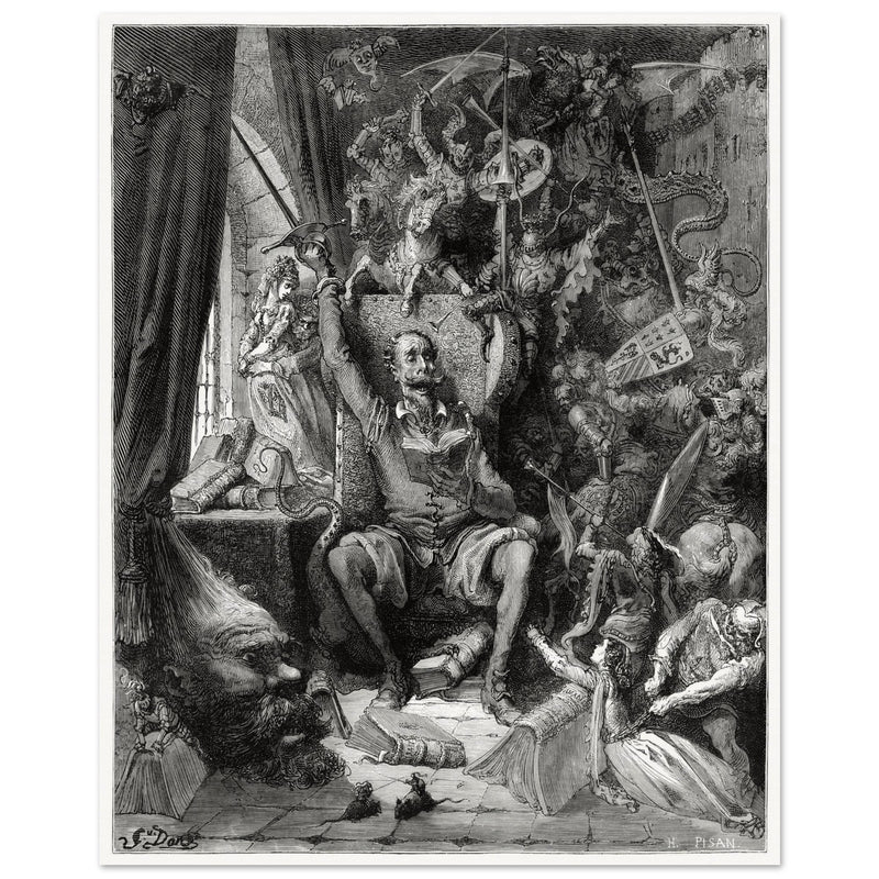 Don Quixote illustration by Gustave Dore. A world of disorderly notions Chapter one.